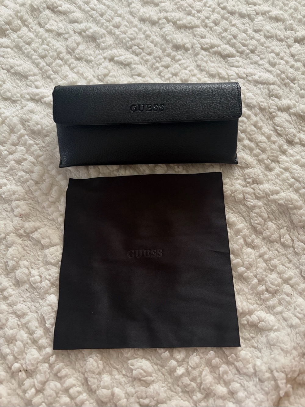 GUESS Black Eyewear Case with Cloth
